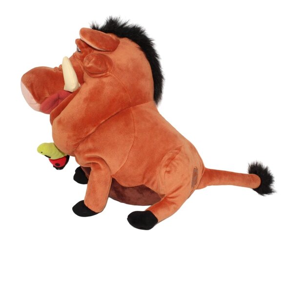 Disney Parks Resort The Lion King Pumbaa Warthog Plush Stuffed Animal Bugs 16in - Picture 4 of 7